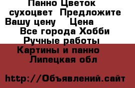 Панно Цветок - сухоцвет. Предложите Вашу цену! › Цена ­ 4 000 - Все города Хобби. Ручные работы » Картины и панно   . Липецкая обл.